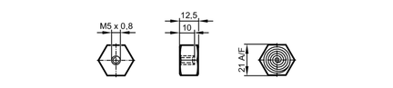 Adapter przyklejany do czujników  przyspieszenia i wibracji (E30475) - IFM