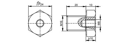 Adapter montażowy  (E30537) - IFM