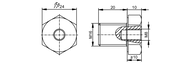 Adapter montażowy  (E30537) - IFM