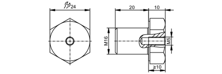Adapter montażowy  (E30540) - IFM