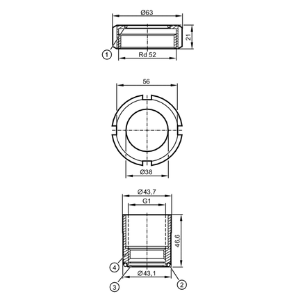 Adapter procesowy uniwersalny (E33340) - IFM
