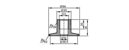 Adapter procesowy Tri-Clamp (E33402) - IFM