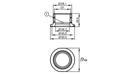 Adapter procesowy Tri-Clamp (E33602) - IFM