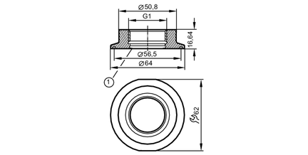 Adapter procesowy Tri-Clamp (E33702) - IFM