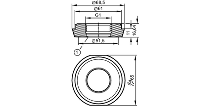 Adapter higieniczny rurowy (E33713) - IFM