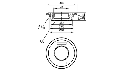 Adapter procesowy Varivent (E33721) - IFM