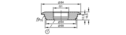Adapter procesowy Varivent (E33722) - IFM