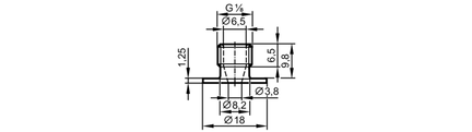 Adapter do wspawania do czujników  procesowych (E38830) - IFM