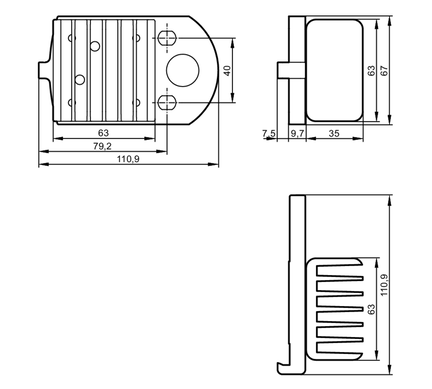 Radiator do kamer 3D (E3D302) - IFM