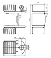 Radiator do kamer 3D (E3D354) - IFM