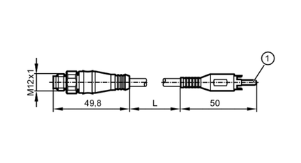 Przewód połączeniowy (E3M160) - IFM