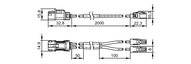 Przewód połączeniowy HFM Y CABLE 2 X S/S/M S/D/M A 1,0M (E3R101) - IFM
