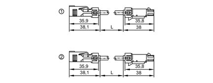 Przewód połączeniowy HF FAKRA CABLE 2x S/S/M S/S/F A DRAG 5M (E3R110) - IFM