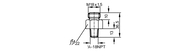 Adapter wkręcany SI/1 - 1/4NPT (E40106) - IFM