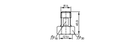 Adapter montażowy  do czujników  przepływu ADAPTER G3/4-R1/2/V4A (E40178) - IFM