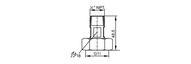 Adapter montażowy  do czujników  przepływu ADAPTER G1-NPT1/2/V4A (E40192) - IFM