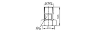 Adapter montażowy  do czujników  przepływu ADAPTER G1-NPT3/4/V4A (E40193) - IFM