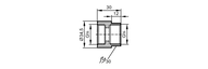 Adapter montażowy  do czujników  przepływu SREw-IN ADAPTER 3/4" SM (E40216) - IFM