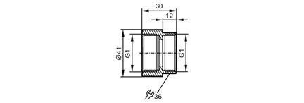 Adapter montażowy  do czujników  przepływu SREw-IN ADAPTER 1" SM (E40217) - IFM
