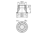 Adapter montażowy  do czujników  przepływu ADAPT G1-CLAMP/D64,0/DIN32676 (E40252) - IFM