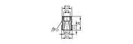 Adapter montażowy  do czujników  przepływu ADAPT G1/2- G1/4 /2 /V4A (E40266) - IFM