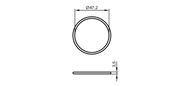 O-ring 47,22X3,53/EPDM 2 PIECES (E40453) - IFM