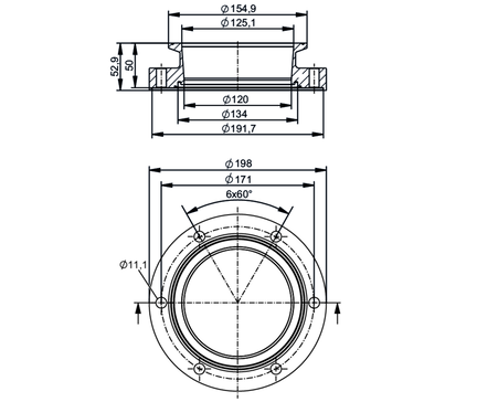 Zaciskowy adapter procesowy clamp DIN 32676 seria A (E40497) - IFM