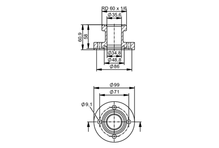 Adapter procesowy Sms 1145 (E40512) - IFM