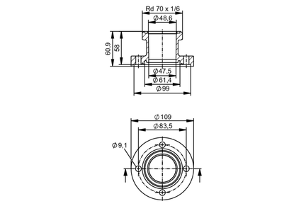 Adapter procesowy Sms 1145 (E40513) - IFM