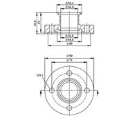 Adaptery procesowe typu clamp Din 32676 Seria C (Asme Bpe) (E40612) - IFM
