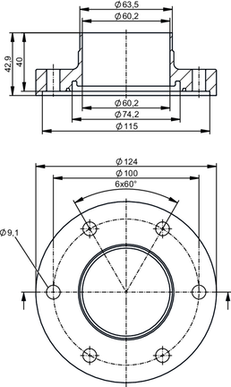 Adaptery do wspawania En10357 Seria C (Asme Bpe) (E40624) - IFM