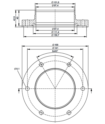 Adaptery do wspawania En10357 Seria C (Asme Bpe) (E40626) - IFM