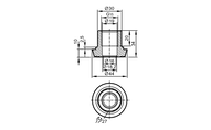 Adapter higieniczny rurowy (E43304) - IFM