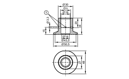 Adapter procesowy Tri-Clamp (E43311) - IFM