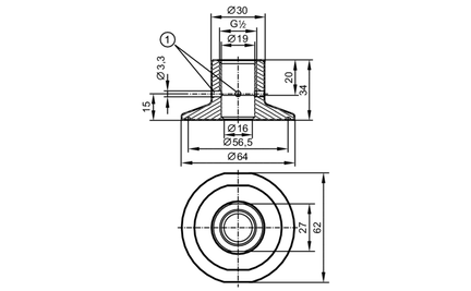 Adapter procesowy Tri-Clamp (E43312) - IFM