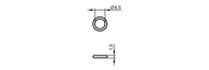 O-ring 6,50x1,50/EPDM/70/Sw 5 PIECES (E43338) - IFM