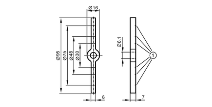 Element centrujący dla sond (E43350) - IFM