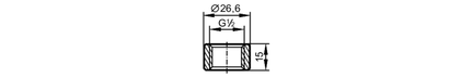 Adapter do wspawania do czujników  procesowych (E43375) - IFM