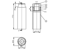 Adapter tylni (E43414) - IFM