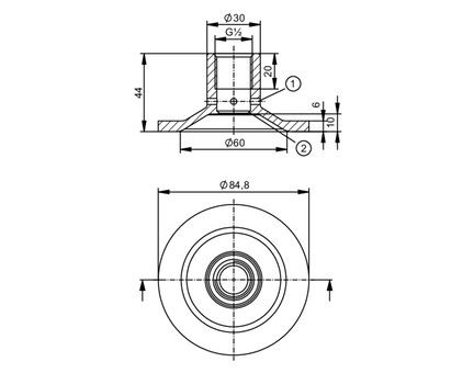 Adapter do wspawania do czujników  procesowych (E43919) - IFM