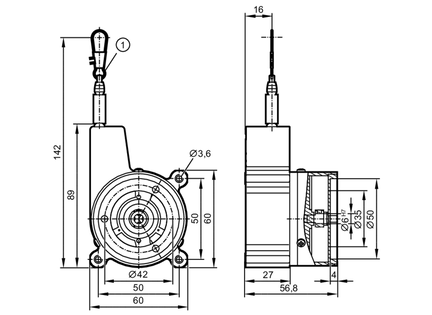 Mechanizm linkowy do enkoderów (E61440) - IFM