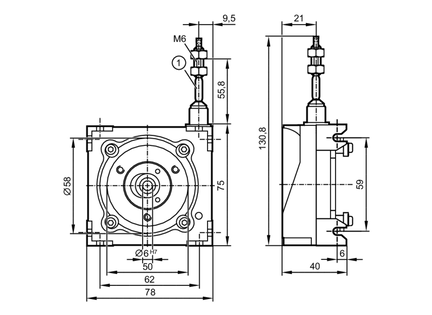 Mechanizm linkowy do enkoderów (E61441) - IFM