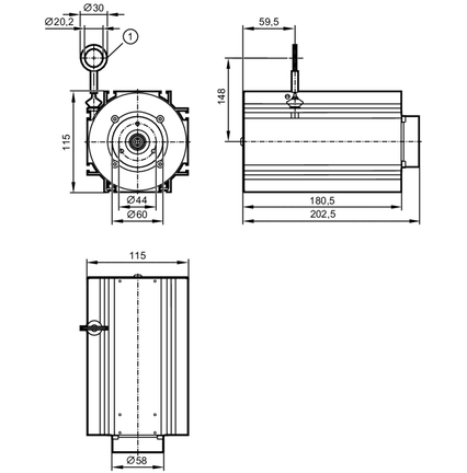 Mechanizm linkowy do enkoderów (E61444) - IFM