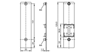 Adapter do montażu na szynę DIN (E73007) - IFM
