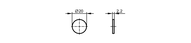 Tag RFID ID-TAG/D20X2.15/01 (E80317) - IFM