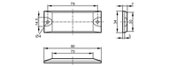 Tag RFID ID-TAG/90X34x7/06 (E80343) - IFM