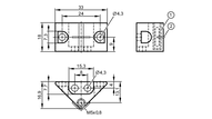Tag RFID ID-TAG/TRIANGLE HOUSING/06 (E80348) - IFM