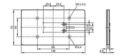 Adaptery antenowe RFID do zwiększenia zasięgu ANT-AMP/136x76/KQ (E80391) - IFM