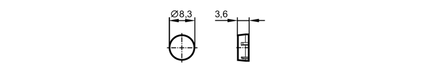 Tag RFID ID-TAG/8.3X3.6/06 (E80408) - IFM