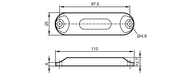 Tag RFID ID-TAG/110X25x12,7/04 (E80413) - IFM